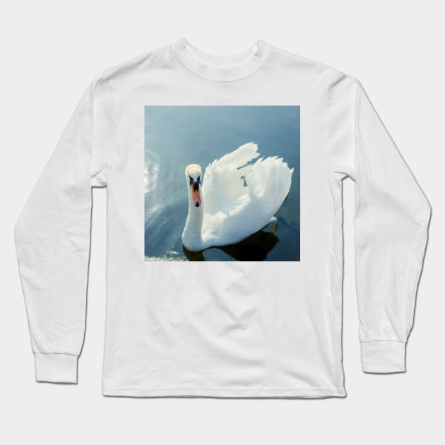 Swan Lake #1 Long Sleeve T-Shirt by Debra Cox 